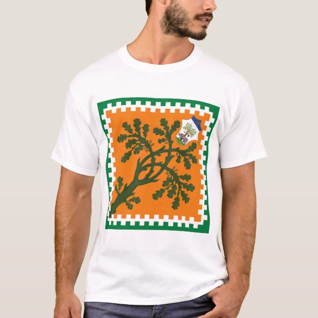 Contrada della Selva (Forest) Palio di Siena T Shirt (Framsida)