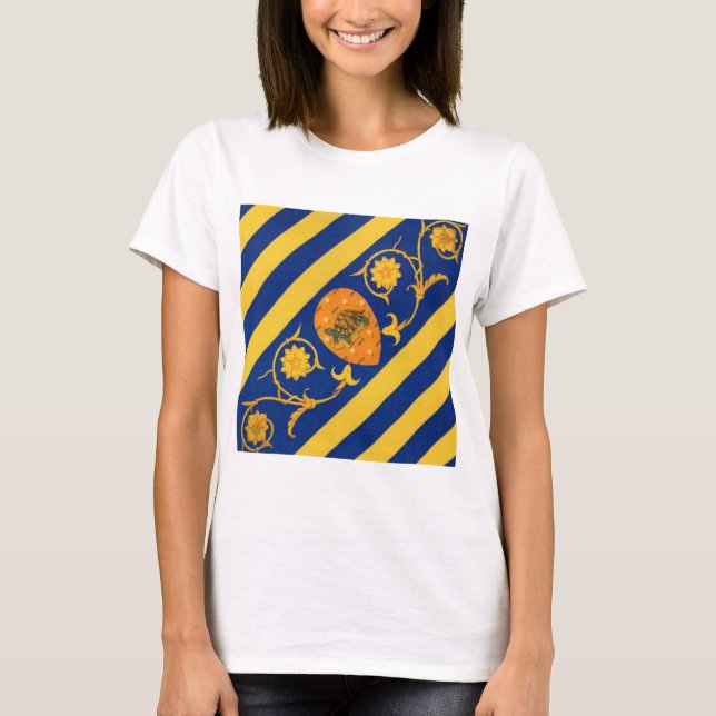 Contrada della Tartuca (Tortoise) Palio di Siena T Shirt (Framsida)