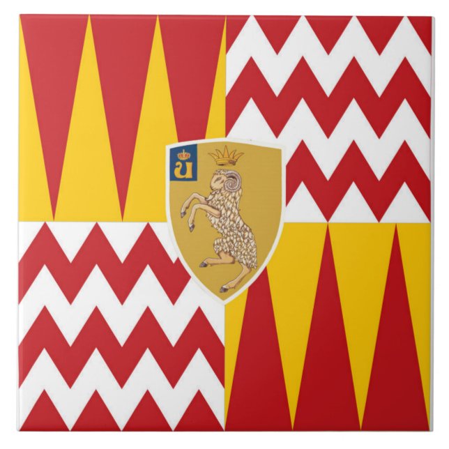 Contrada di Valdimontone (Ram-dalen) Kakelplatta (Framsidan)