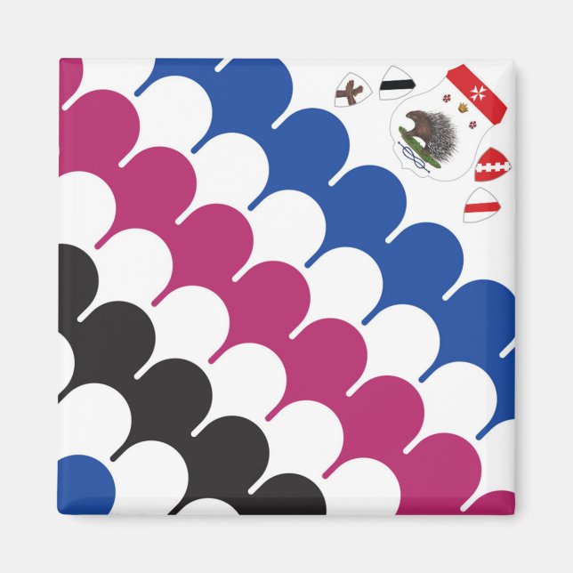 Contrada Sovrana dell'Istrice (Porcupine) Palio Magnet (Framsidan)