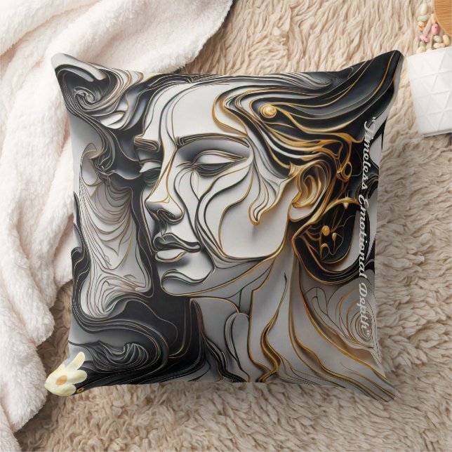 "Contrasting Sentiments Rise" Kudde (Filt)