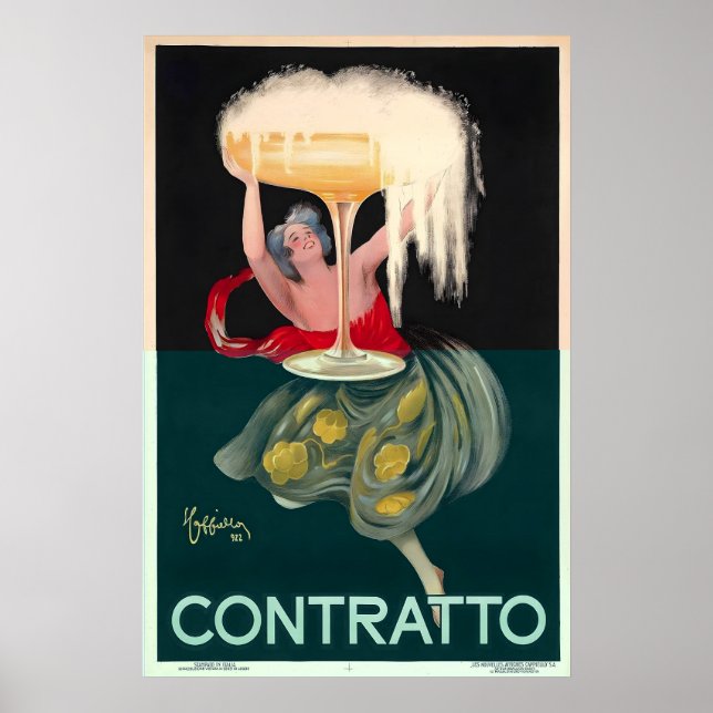 Contratto Food and Beverage Vintage Resematerial P Poster (Framsidan)