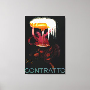 Contratto vintage PosterEurope Canvastryck