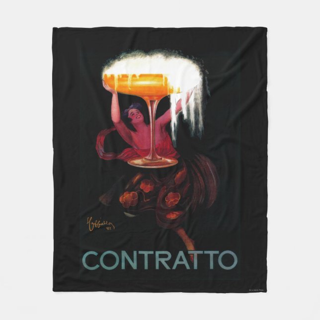 Contratto vintage PosterEurope Fleecefilt (Framsidan)