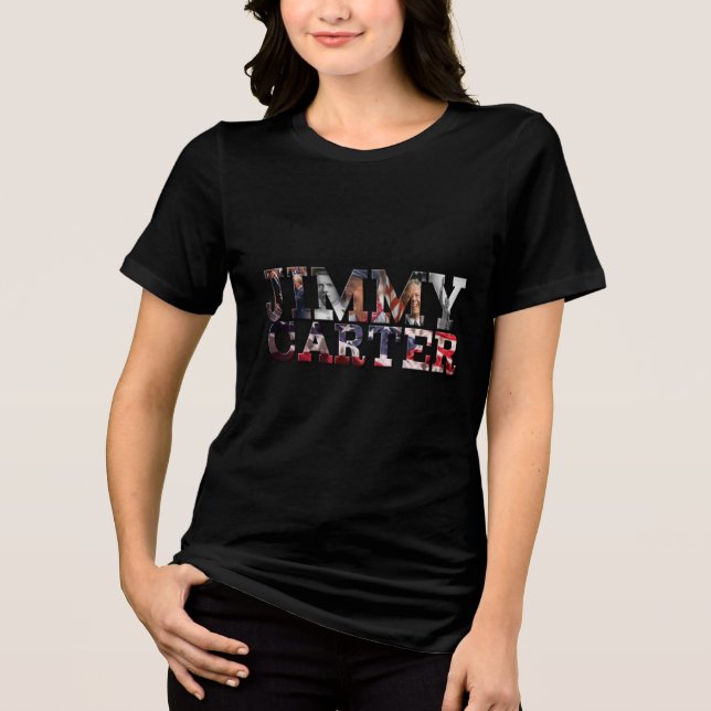 Contribute till Jimmy Carter-39:e POTUS T Shirt (Framsida)