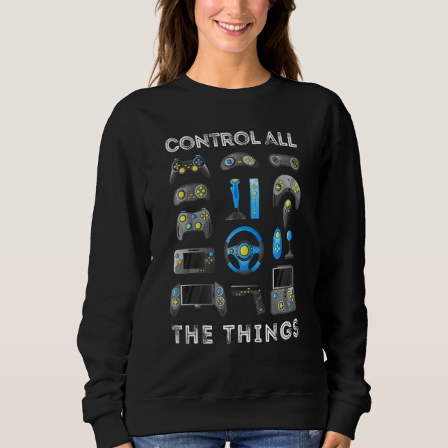 Control All The Things Video Game Controller 1 T Shirt (Framsida)