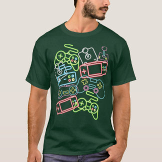 Control All The Things Video Game Controller 80's T Shirt