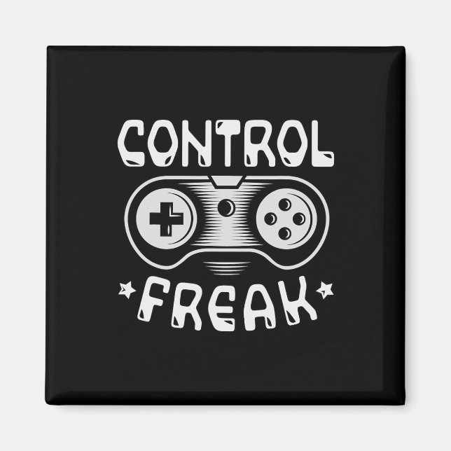 Control Freak - Lustigt spelvideospel Magnet (Framsidan)