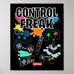 Control Freak - Roligten Spelspelare för videospel Poster