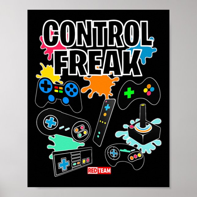 Control Freak - Roligten Spelspelare för videospel Poster (Framsidan)