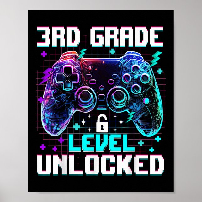 Controller 3rd Grade Level Unlocked First Day Of S Poster (Framsidan)