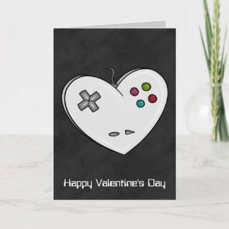 Controller Heart Gamer Valentine Helgkort