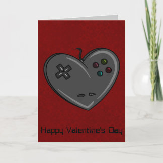 Controller Heart Gamer Valentine Helgkort