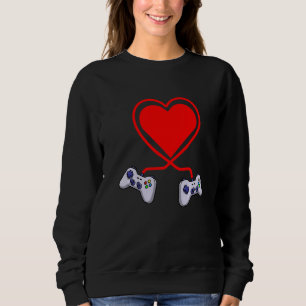 Controller Heart Video Gamers Funny Valenines Day T Shirt