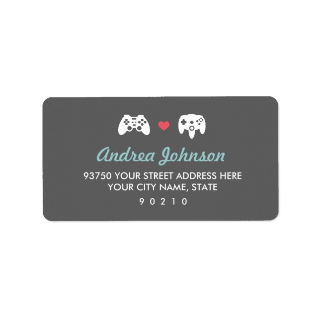 Controller Kärlek Adressetikett (Framsidan)