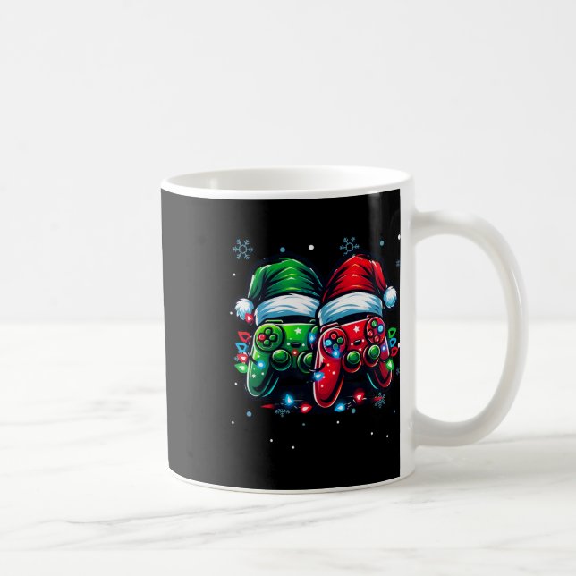 Controller Santa Hat-julspel X-mas Gamer Kaffemugg (Höger)
