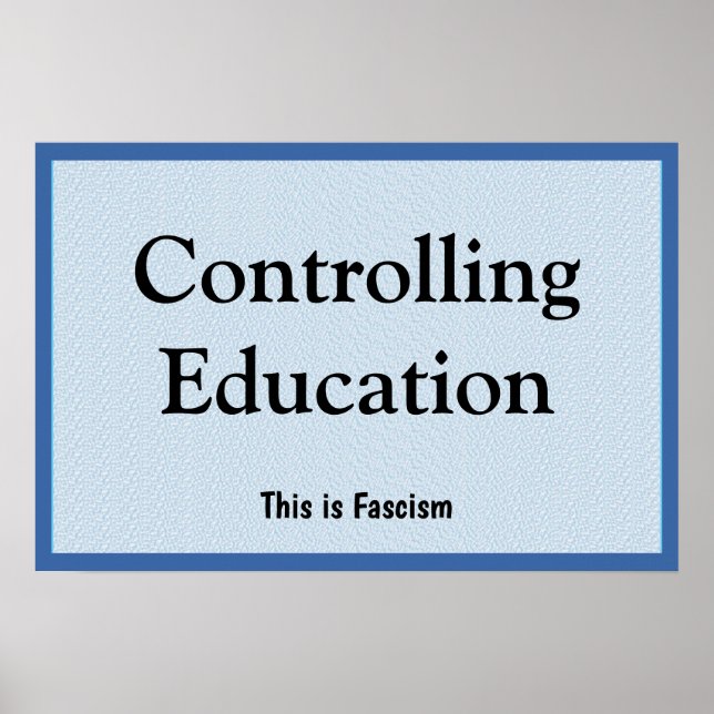 Controlling Education Poster (Framsidan)