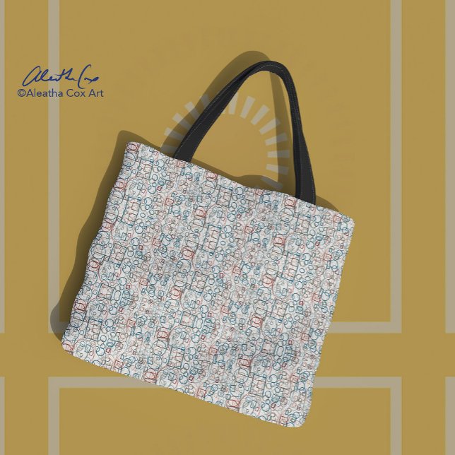 Conundrum - cirklar, rektanglar och fyrkanter tygkasse (Skapare uppladdad)