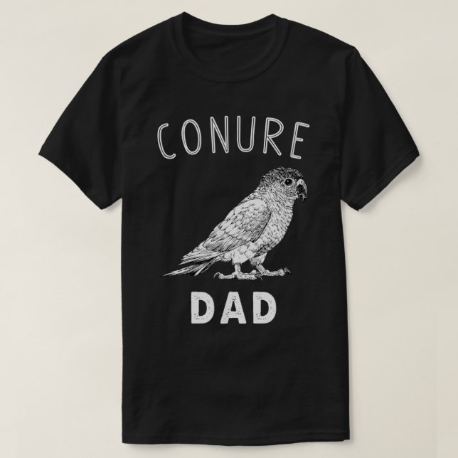 Conure Dad Green Cheek Conure Parrot Bird Papa  T Shirt (Design framsida)