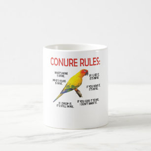 Conure Owner Conure Älskare Parrot Bird Sol Conure Kaffemugg