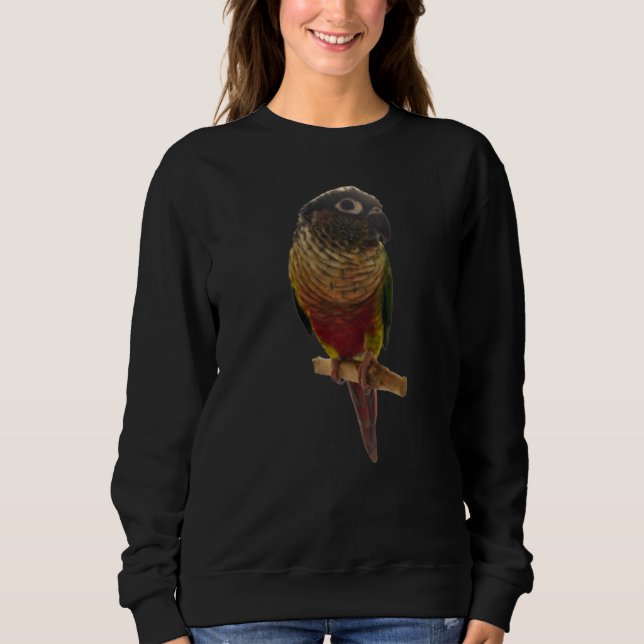 Conure Parrot Bird Design Grönt cheek Kärlek för b T Shirt (Framsida)