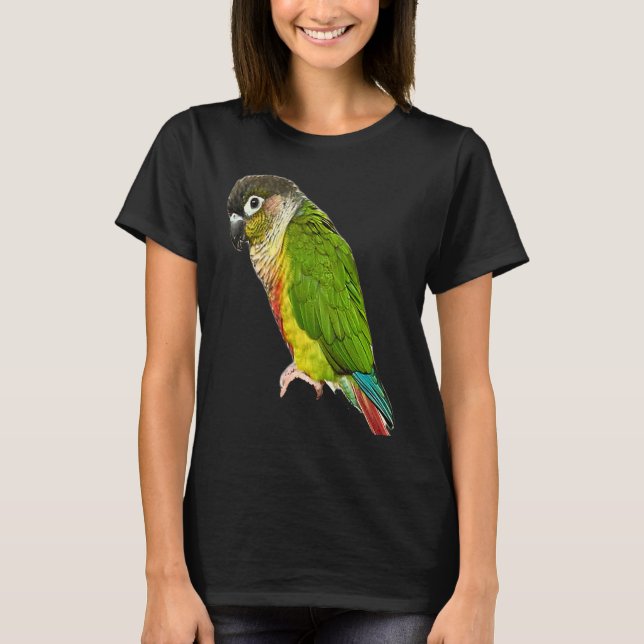 Conure Parrot Bird Green cheek Love for birds T Shirt (Framsida)