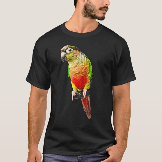 Conure Parrot Bird Green cheek Love for birds T Shirt (Framsida)
