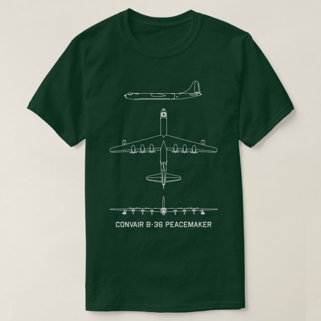 Convair B36 Peacemaker American Strategic Bomber P T Shirt (Design framsida)