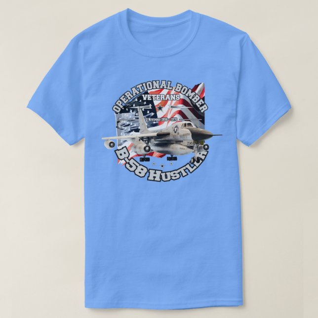 Convair B58 Hustler, första operativa bombplan T Shirt (Design framsida)