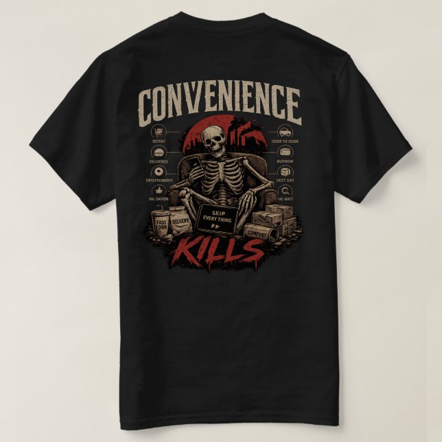 Convenience Kills T Tröja (Design baksida)