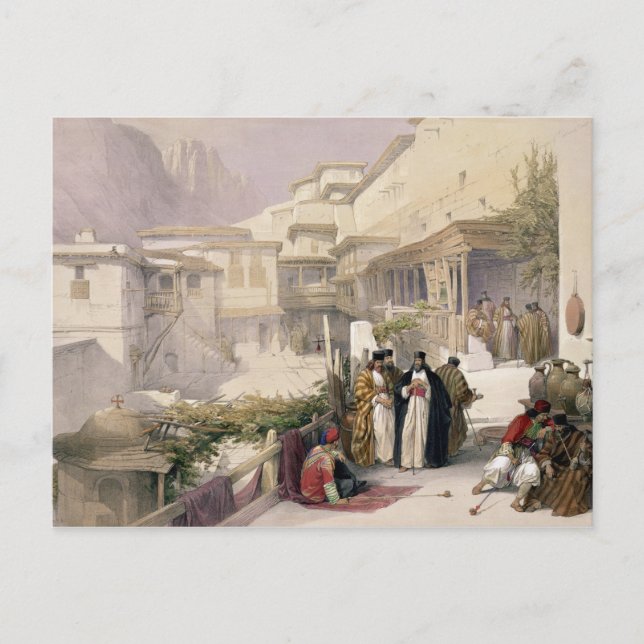 Convent of St. Catherine, Mount Sinai, 17 februari Vykort (Framsida)