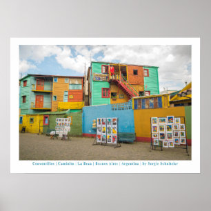 Conventillos i Caminito, Buenos Aires Poster