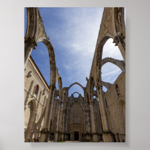 Convento do Carmo i Lissabon Poster