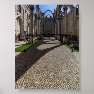 Convento do Carmo i Lissabon Poster