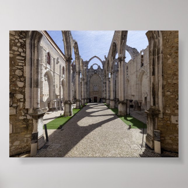 Convento do Carmo in Lisbon Poster (Framsidan)