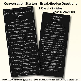 Conversation Starters - Break The Ice Questions  Meny