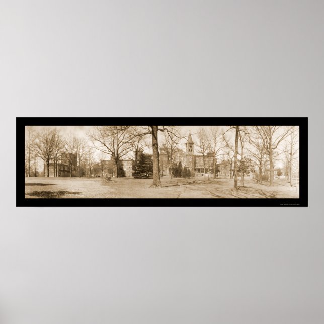 Converse College SC Photo 1909 Poster (Framsidan)