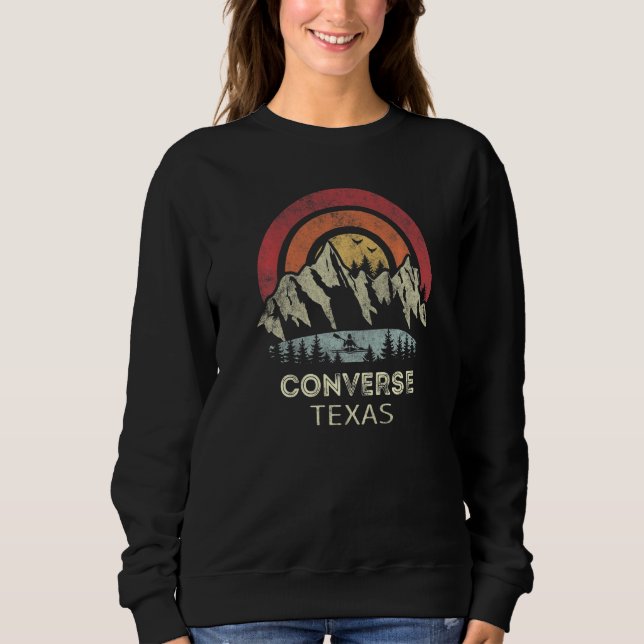 Converse Texas Mountain Sunset Sunrise Kayaking   T Shirt (Framsida)