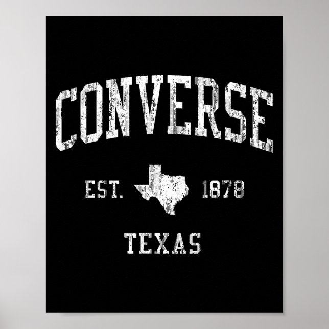 Converse Tx J01 Vintage Athletic Srts Design  Poster (Framsidan)