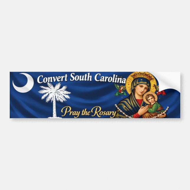 Convert South Carolina Bumper Sticker Bildekal (Framsidan)