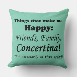 Convertina Makes Me Lycklig Kudde