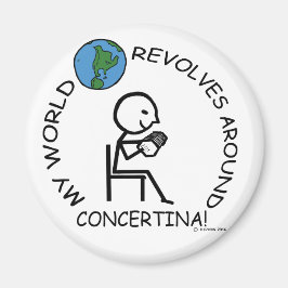 Convertina-World Revolves runt Magnet