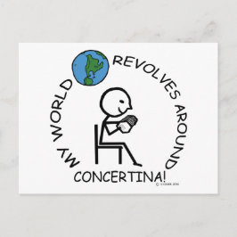 Convertina-World Revolves runt Vykort