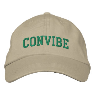 Convibe Hat - Grönt på Canvas Broderad Keps