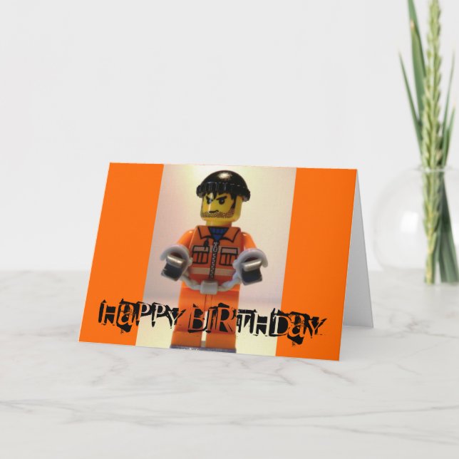 Convicer Minifig Grattis på födelsedagen Card Kort (Framsida)