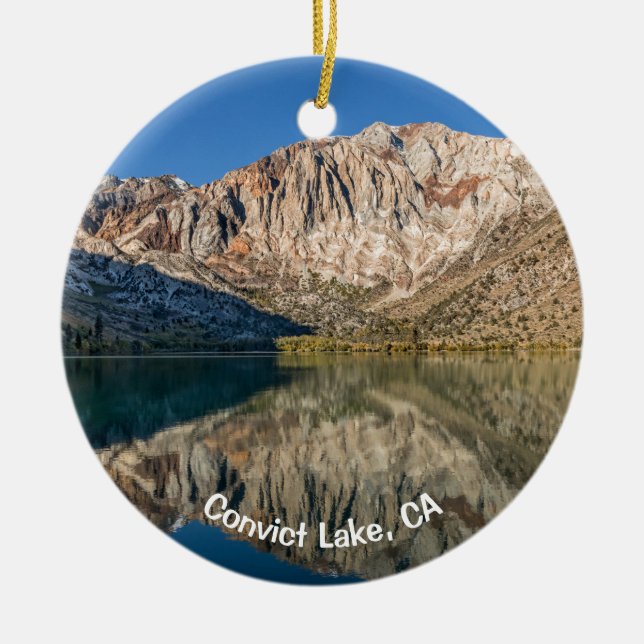 Convict Lake, CA Julgransprydnad Keramik (Framsidan)
