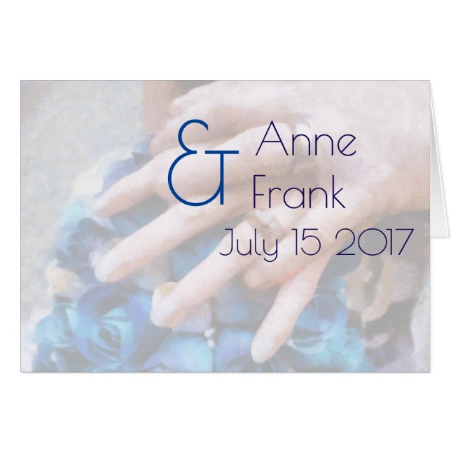 Convite de casamento 2 transparent ências hälsningskort (Framsidan Horizontal)