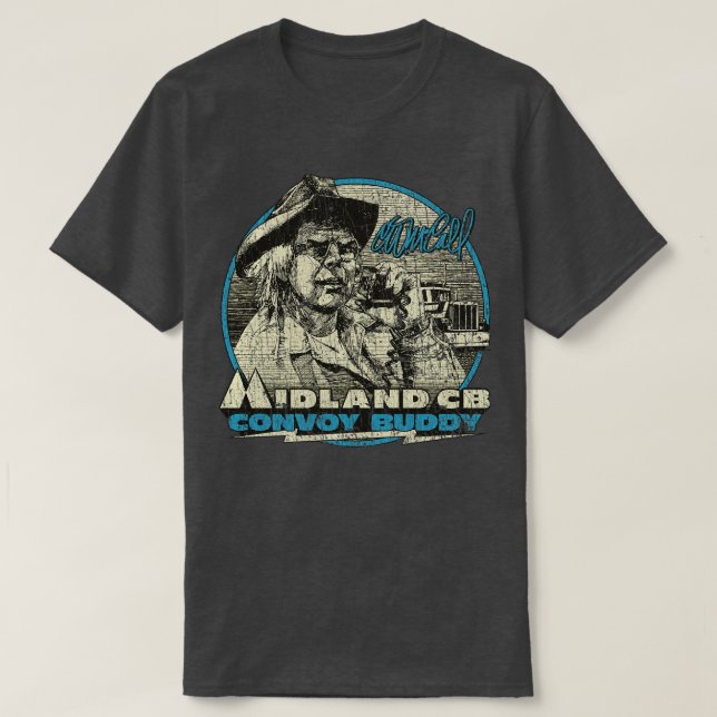 Convoy Buddy CB Radio 1976 T Shirt (Design framsida)
