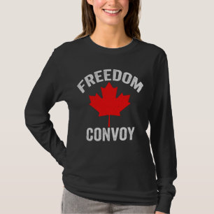 Convoy Freedom Canadian Trucker Gift T Shirt
