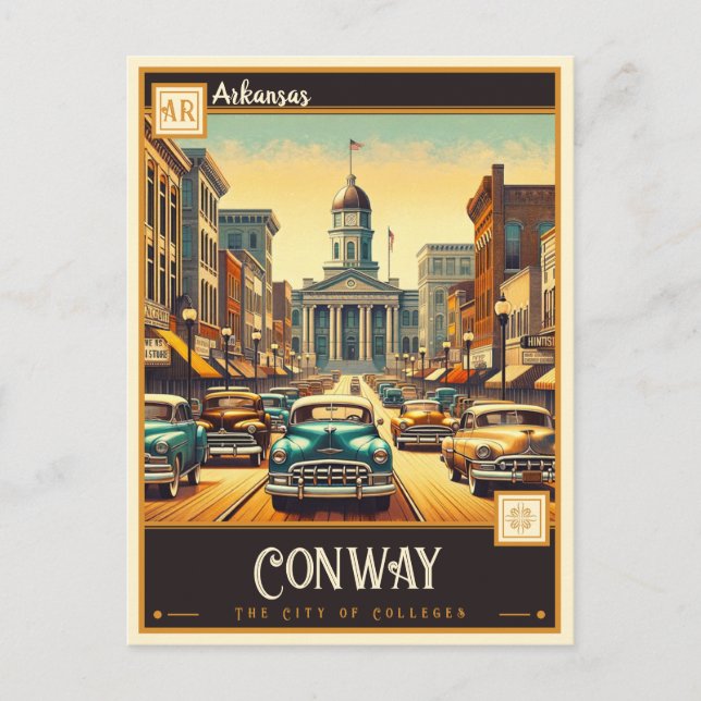 Conway, Arkansas | VINTAGE Vykort (Framsida)